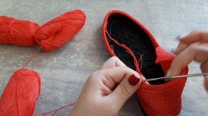 МК "Ботинки крючком за 8 часов" Часть 2./ Master class crochet shoes