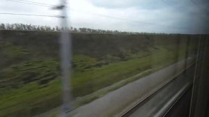 ст.Миллерово - ст.Журавка новые пути в обход Украины , вид из окна поезда .