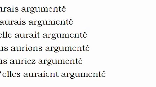 Изучение французского языка = Спряжение глаголов = Argumenter смотреть онлайн