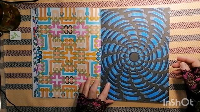 Infinite illusions. Обзор новой раскраски с черным фоном "Инфинит иллюжнз" от Creative haven смотреть онлайн