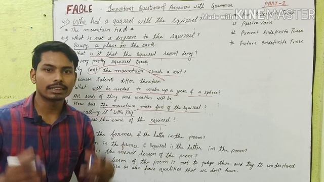 Fable poem question answer | Fable by Ralph Waldo Emerson | Important Questions & Answers смотреть онлайн