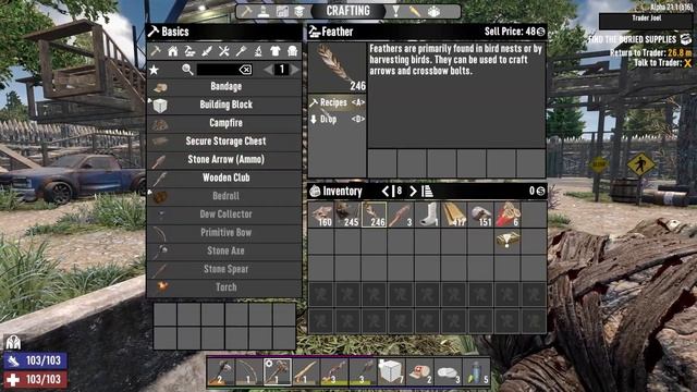 Finding The Trader | Insane Navezgane | 7 Days To Die Alpha 21 Gameplay смотреть онлайн