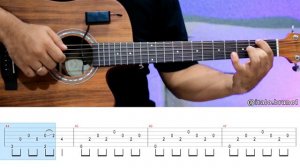 How to Play Never Fade Away (CYBERPUNK 2077) Fingerstyle Guitar | Tutorial TAB