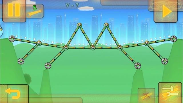 Fat Birds Build a Bridge - All levels - Stage #5 - 3 Stars Walkthrough смотреть онлайн