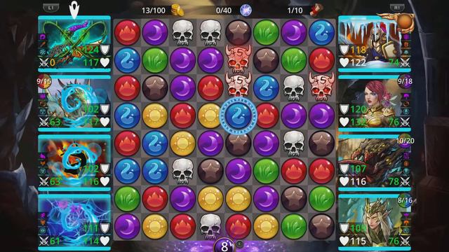 Gems of War Guild Wars Day 4 Yellow Attack team gameplay guide and tips!