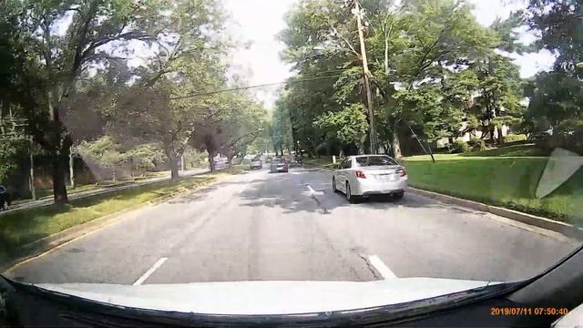 [USA] Lane Change Fail - Toyota Camry Hits Honda Accord, Rolls Over