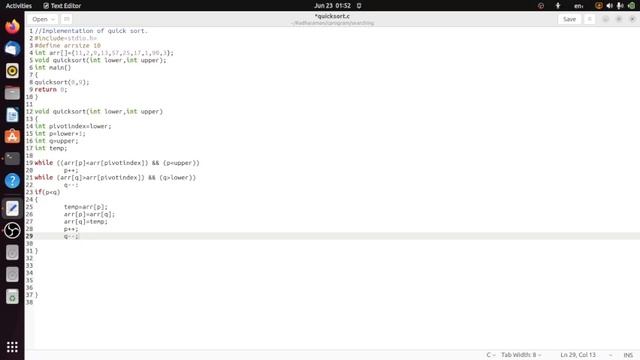 Implementation of quick sort using recursion смотреть онлайн