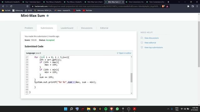 Hackerrank Interview Preperation 1 Week Preperation Kit Day 1 Solution Using Java смотреть онлайн