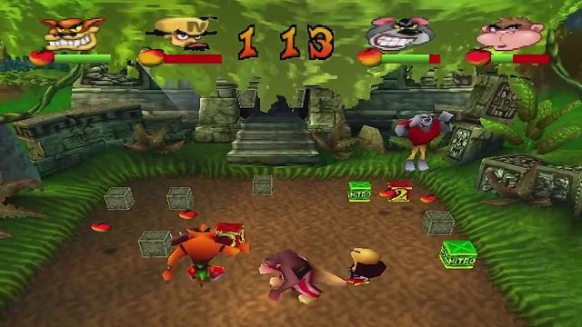 Crash Bash Walkthrough Part 3 HD 200% Warp Room 1 (Jungle Bash) смотреть онлайн
