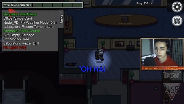 TOMMY WISEAU accent CONFUSES players in Among Us // Voice TROLLING смотреть онлайн