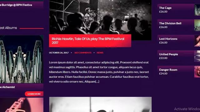 Muzak Music WordPress theme смотреть онлайн