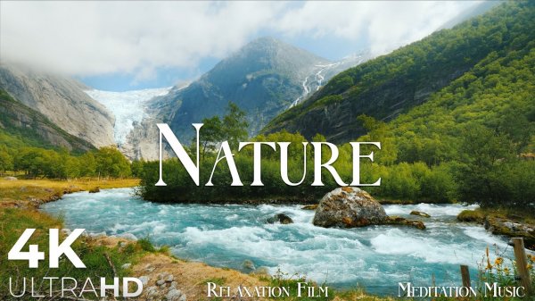 Nature Beauty Mediation Relaxing Music  Nature Sounds  4K Relaxation Film
