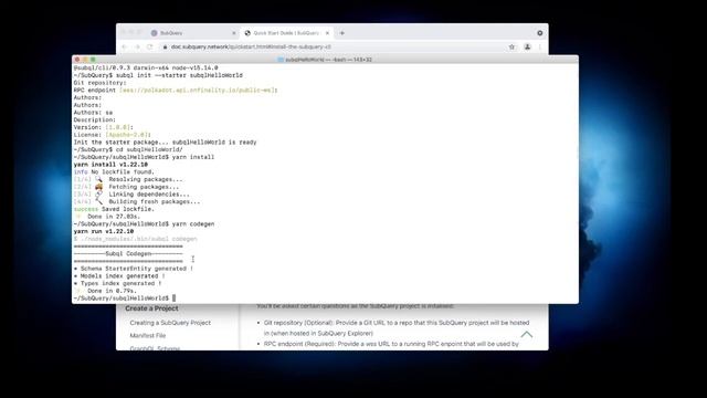 Subql Hello World - localhost - Docker (DE) смотреть онлайн