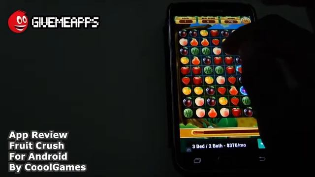 Fruit Crush for Android! Match 3 Or More Fruits And Clear The Board! смотреть онлайн