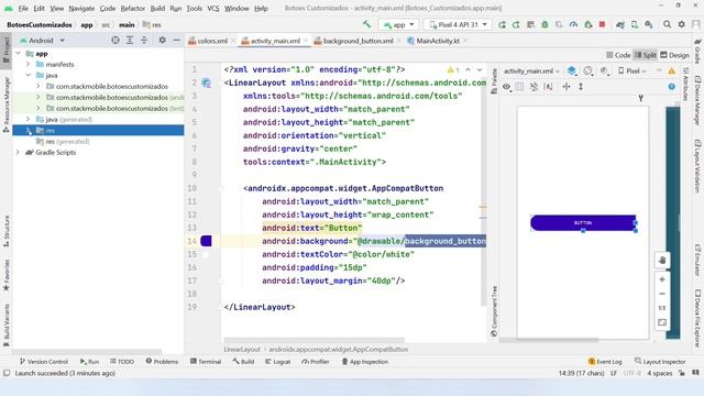 Android Studio - Criando Botões Customizados - Guia Absolutamente Completo смотреть онлайн