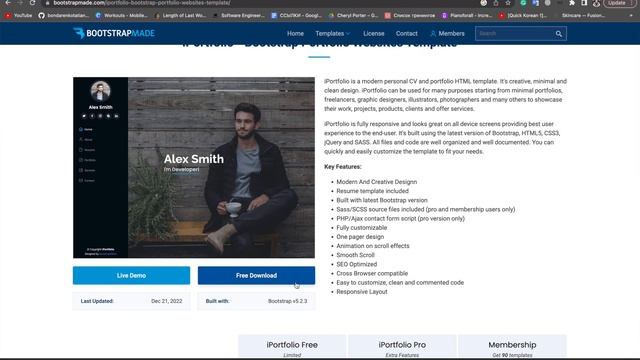 Делаем сайт-портфолио БЫСТРО по готовым шаблонам + БЕСПЛАТНО его публикуем смотреть онлайн