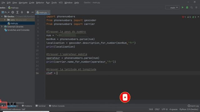 ?️Tracker | Géolocaliser un Numéro de Téléphone? avec Python смотреть онлайн