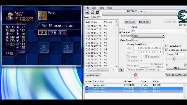 Digimon World 3/ 2003 - How to hack MONEY, EXP, TP, STATS and ITEMS using cheat engine смотреть онлайн