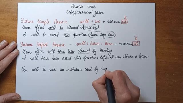 Passive voice/Пассивный залог (Будущие времена/Future Tenses) смотреть онлайн
