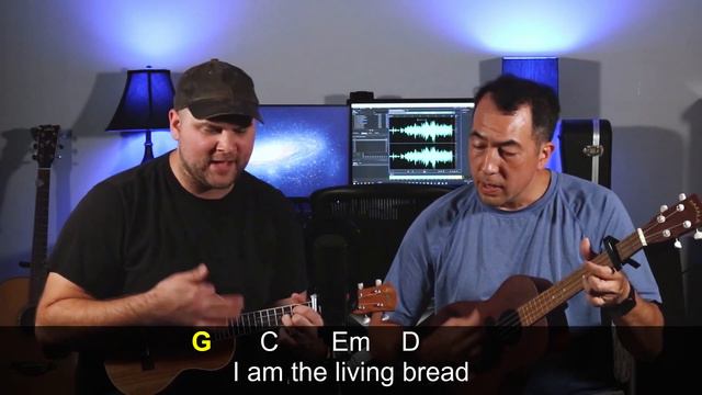 I Am The Living Bread - ukulele cover with tenor and baritone ukelele смотреть онлайн