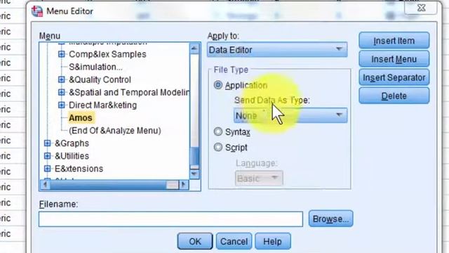 Instructions on how to get AMOS to show up in SPSS under Analyze смотреть онлайн