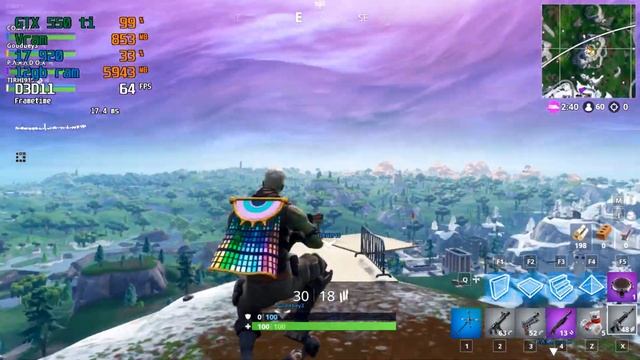 GTX 550 ti / Fortnite / 720p - LOW to EPIC смотреть онлайн