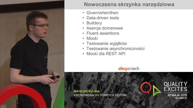 [Quality Excites 2015] "Kręta droga do dobrych testów" Mateusz Sulima смотреть онлайн