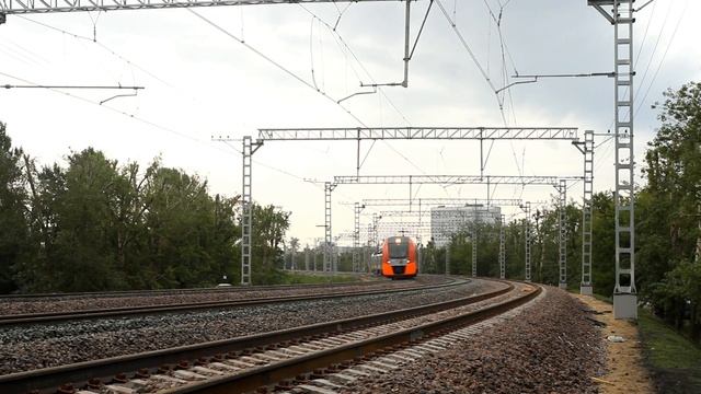 ЭС2Г 006 на перегоне Андроновка - Угрешская Московской железной дороги. смотреть онлайн