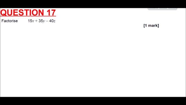 AQA GCSE Maths Foundation (8300) : Practice Set 2 Paper 1 смотреть онлайн