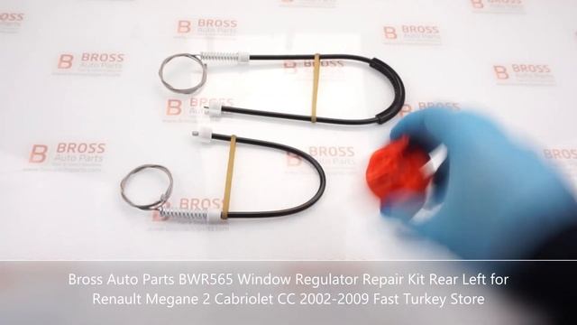 BWR565 Window Regulator Repair Kit Rear Left for Renault Megane 2 Cabriolet CC 2002-2009 смотреть онлайн