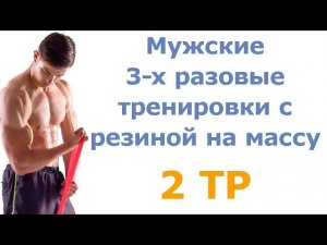Мужские 3-х разовые тренировки с резиной на массу (2 тр)