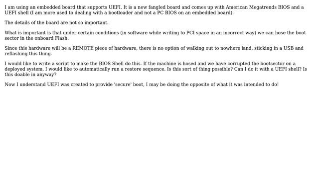 Using the UEFI Shell to Restore Boot Configuration смотреть онлайн