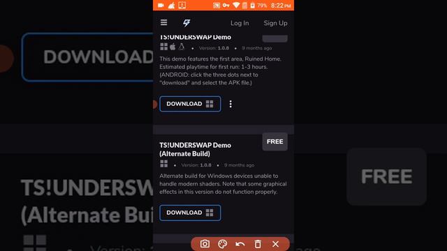 Download TS! UNDERSWAP on Android смотреть онлайн