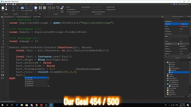 Roblox Scripting Tutorial | Fireball смотреть онлайн