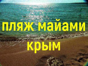 Пляж Майами в Оленевке Крым