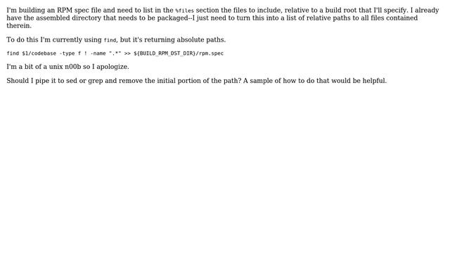 Given a directory, get relative paths of all files recursively смотреть онлайн