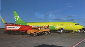 S7 Вечерняя посадка в аэропорту г. Пермь (Большое Савино) @Russpotter