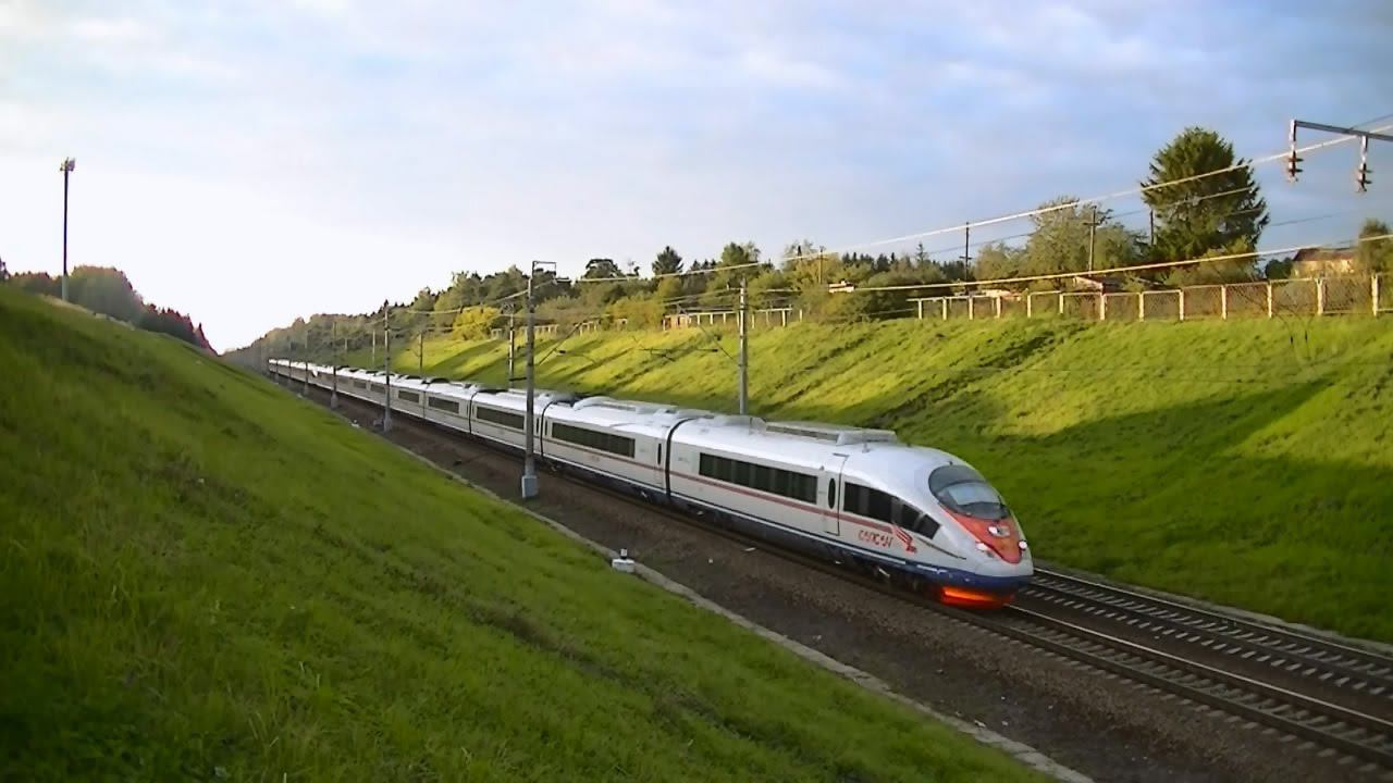 "Сапсан" ЭВС1-06 (с ЭВС1-10) Санкт-Петербург - Москва смотреть онлайн