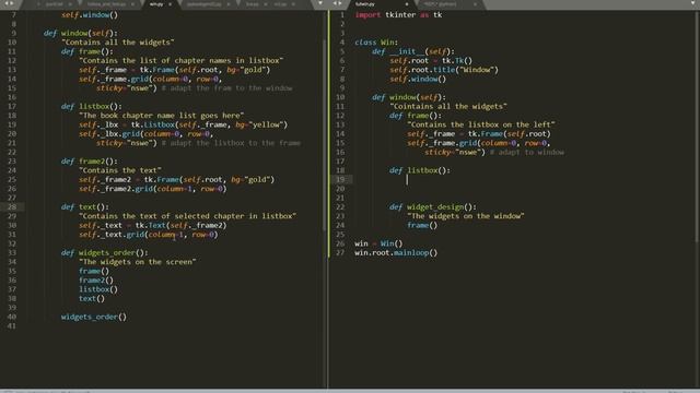 Tkinkter advanced: listbox + textbox in 2 frames (part 1) смотреть онлайн