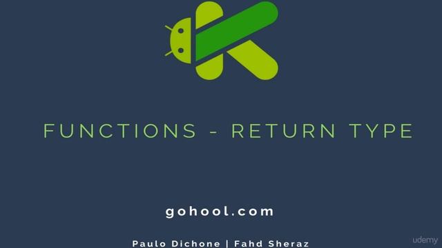 36 - Functions (Return Types) - Kotlin Developer Course - Build Android Apps in Kotlin смотреть онлайн