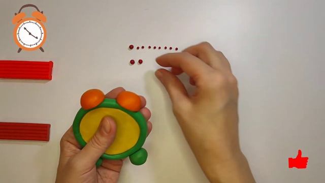 Лепим из пластилина будильник. смотреть онлайн