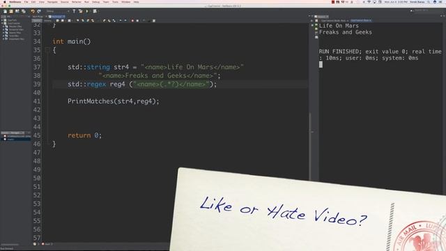 C++ Tutorial 20 : C++ Regex 2 смотреть онлайн