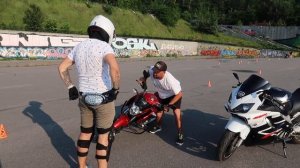 Новичок на СПОРТБАЙКЕ контрруление #мойпервыймот