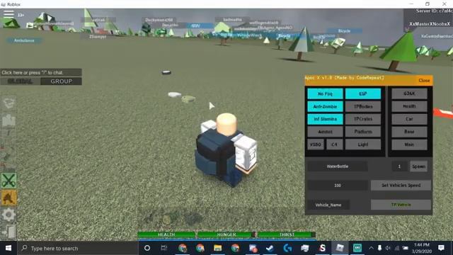 Apocalypse Rising Script | SPAWN ITEMS, TELEPORT CARS, INF STAMINA смотреть онлайн