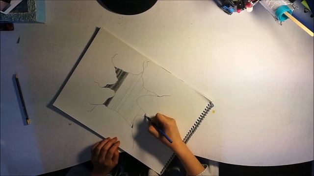 Drawing a realistic crack. (3D illusion). смотреть онлайн