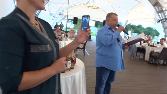 Свадьба Артёма и Ксении(поздравление папы невесты) смотреть онлайн