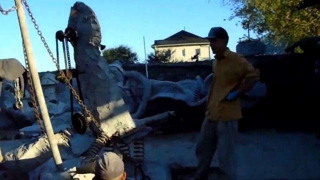 кресло для царя тирана из бетона .. скульптура на даче. смотреть онлайн