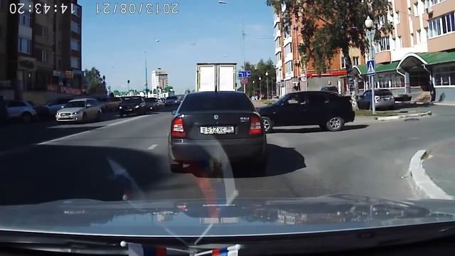 ♥ДТП,Энгельса х пер.Сибирский,ВАЗ_2112-Hyundai 21.08.13