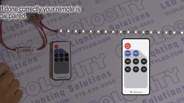 Mini LED Dimmer With RF Remote for 5-24VDC LED Lights - EcolocityLED.com смотреть онлайн